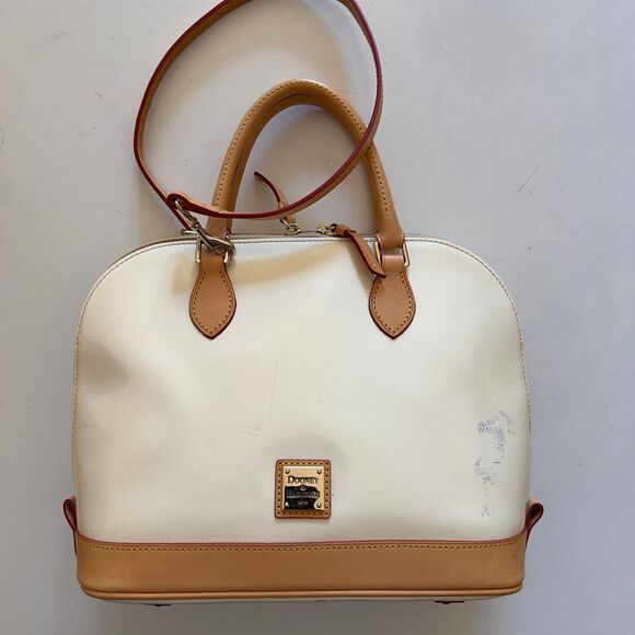 Dooney & Bourke Zip Zip Satchel With Leather Strap*Flaw - Picture 1 of 9